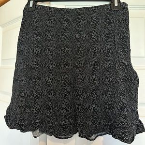 Abercrombie & Fitch polka dot mini skirt.